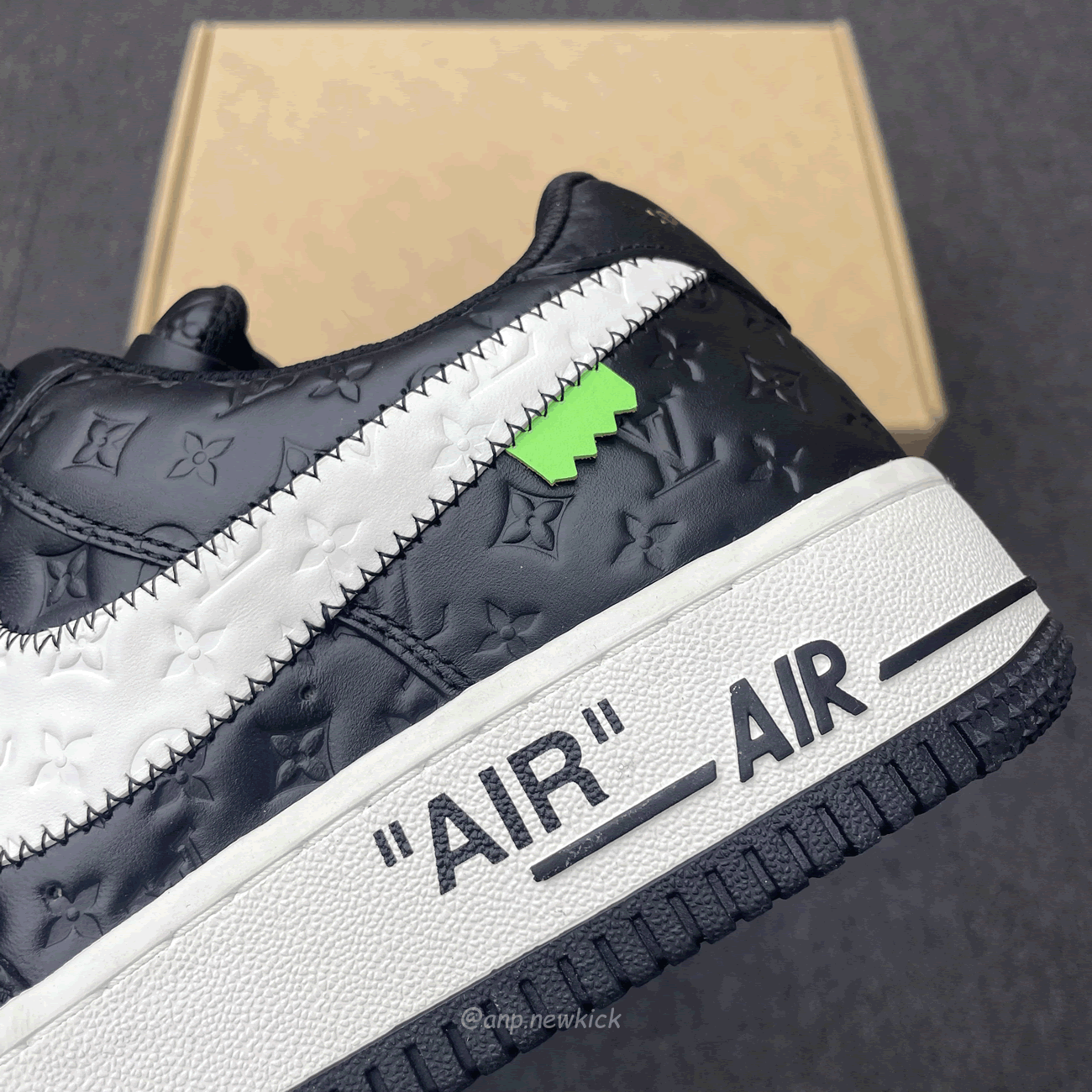 Louis Vuitton Nike Air Force 1 Low By Virgil Abloh White Black (5) - newkick.cc