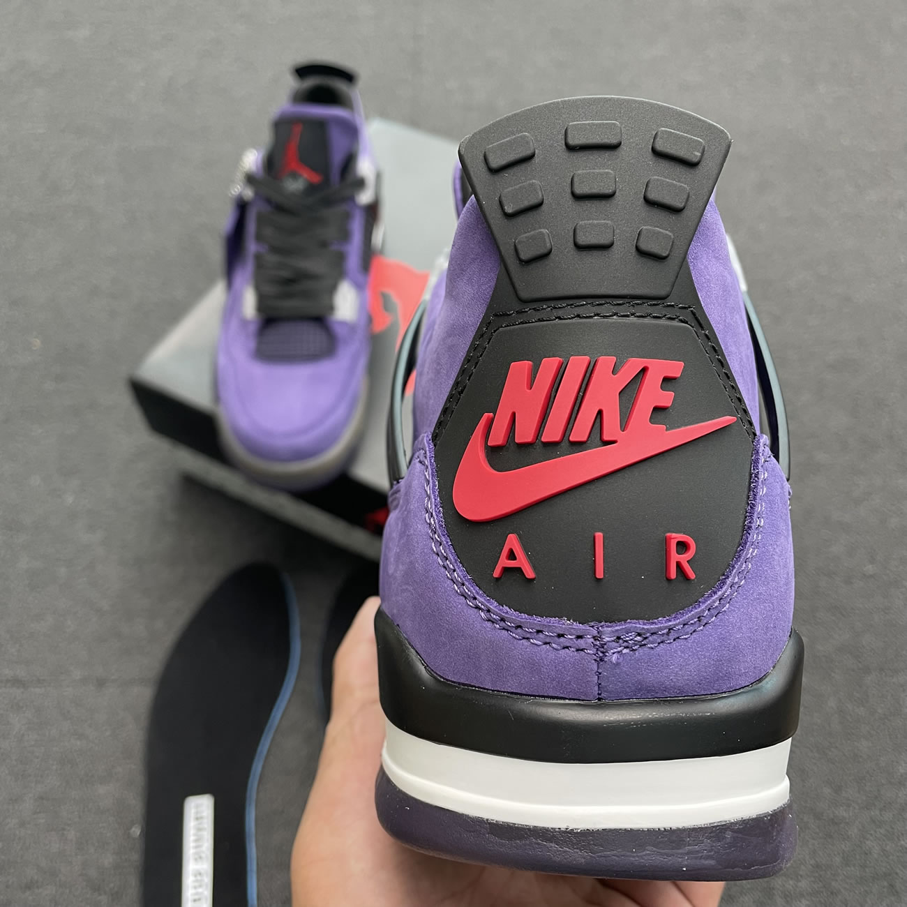 Travis Scott X Air Jordan 4 Retro Purple Aj4 766302 (4) - newkick.cc