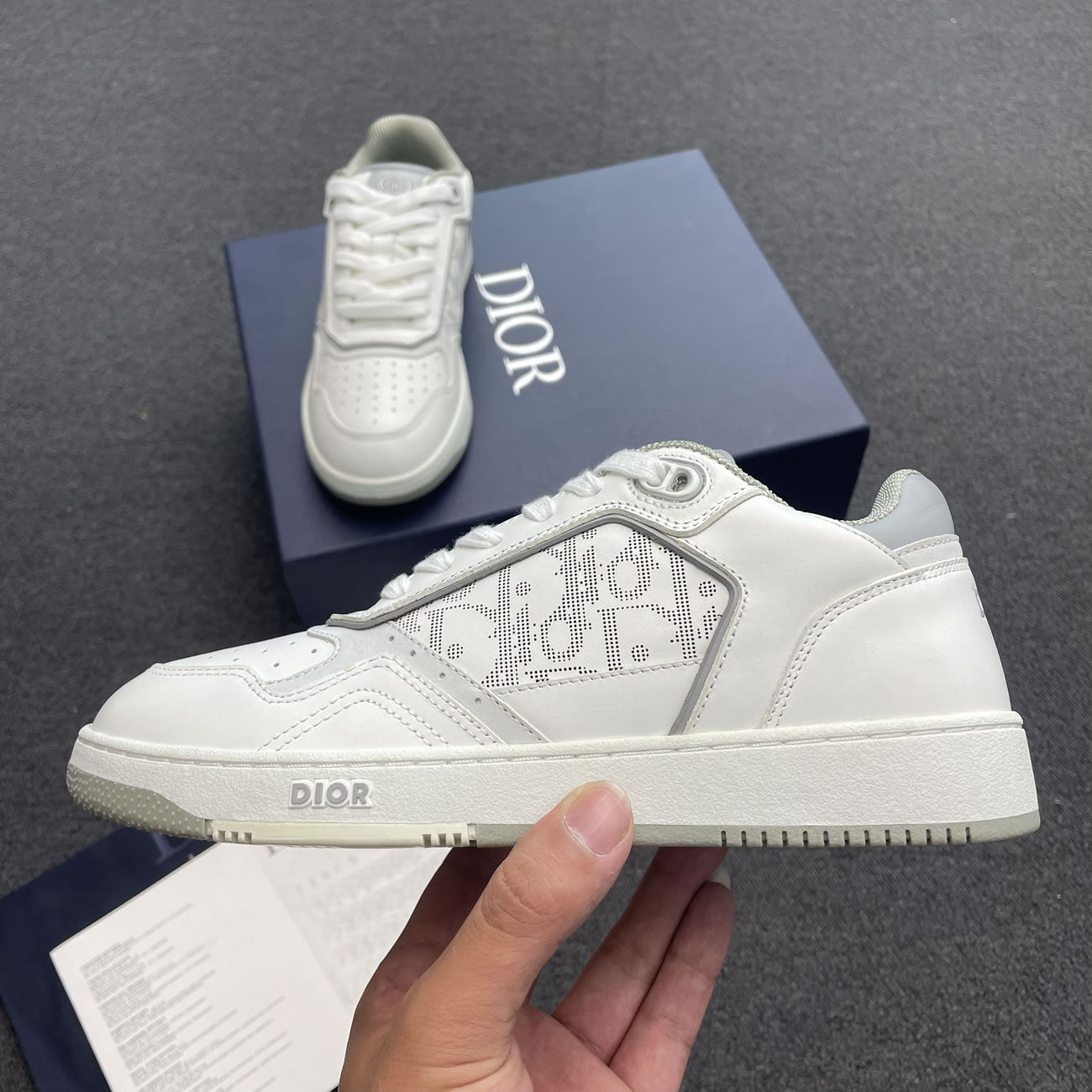 Dior B27 Low Gray White Beige Black 3sn272zir H165 H173 H965 H068 (23) - newkick.cc