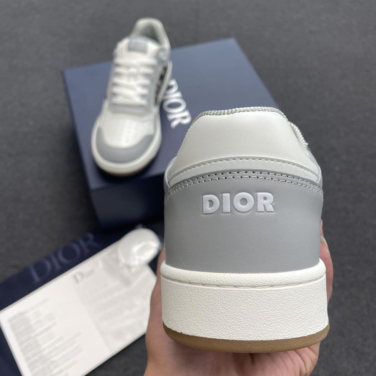 Dior B27 Low Gray White Beige Black 3sn272zir H165 H173 H965 H068 (8) - newkick.cc