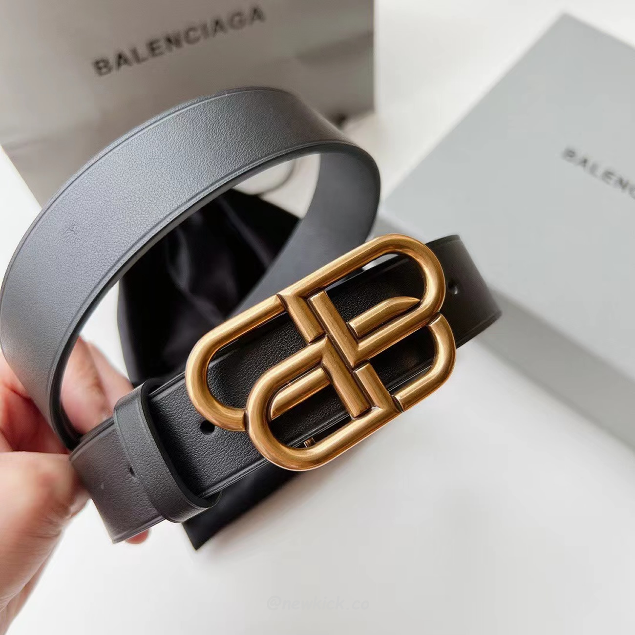 Balenciaga Bb Logo Belt (7) - newkick.cc