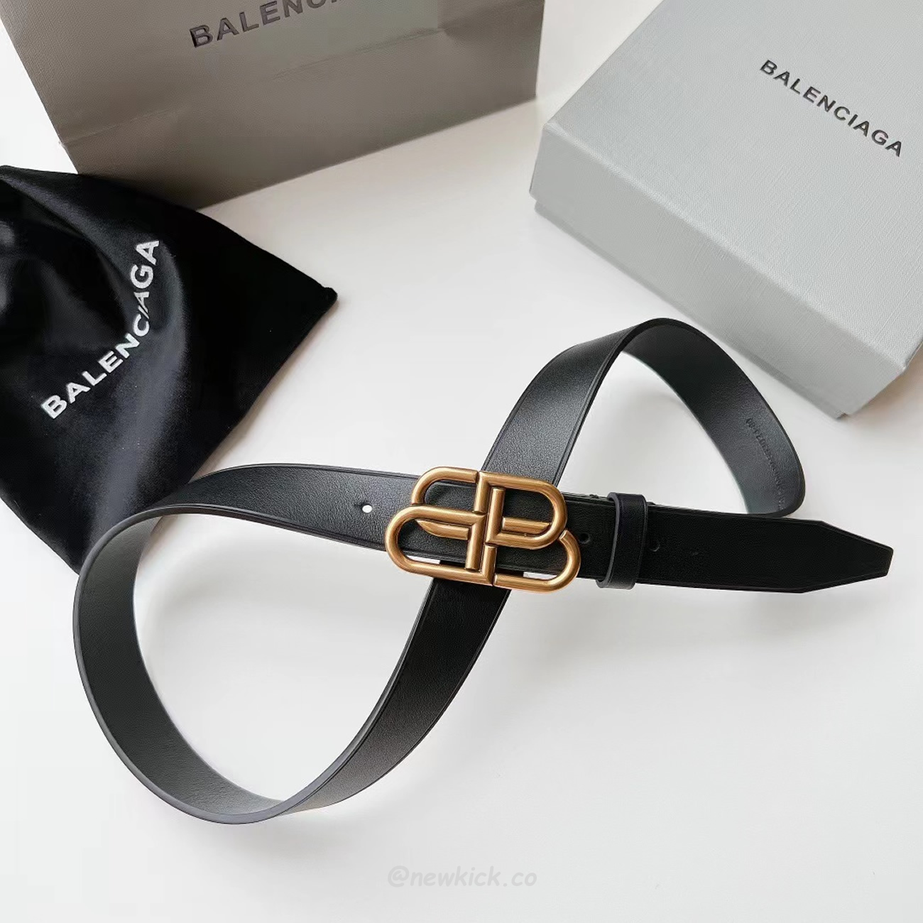 Balenciaga Bb Logo Belt (8) - newkick.cc