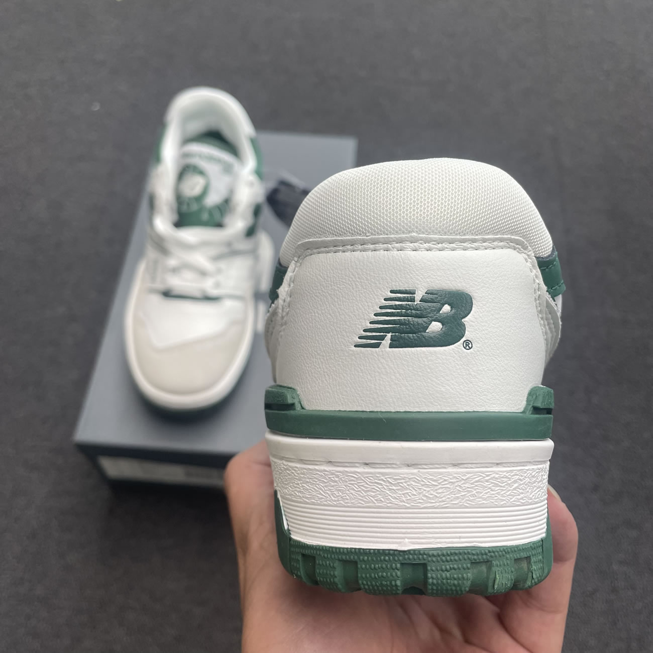 New Balance 550 White Green Bb550wt1 (5) - newkick.cc