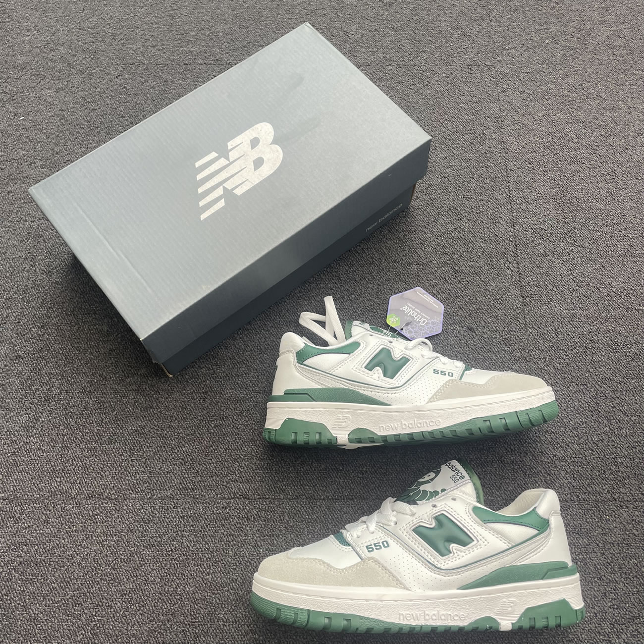 New Balance 550 White Green Bb550wt1 (7) - newkick.cc