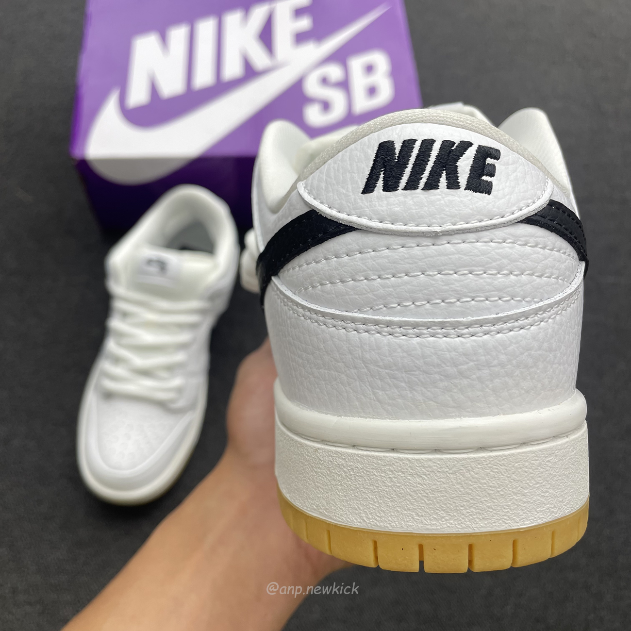 Nike Sb Dunk Low Pro White Gum Cd2563 101 (2) - newkick.cc