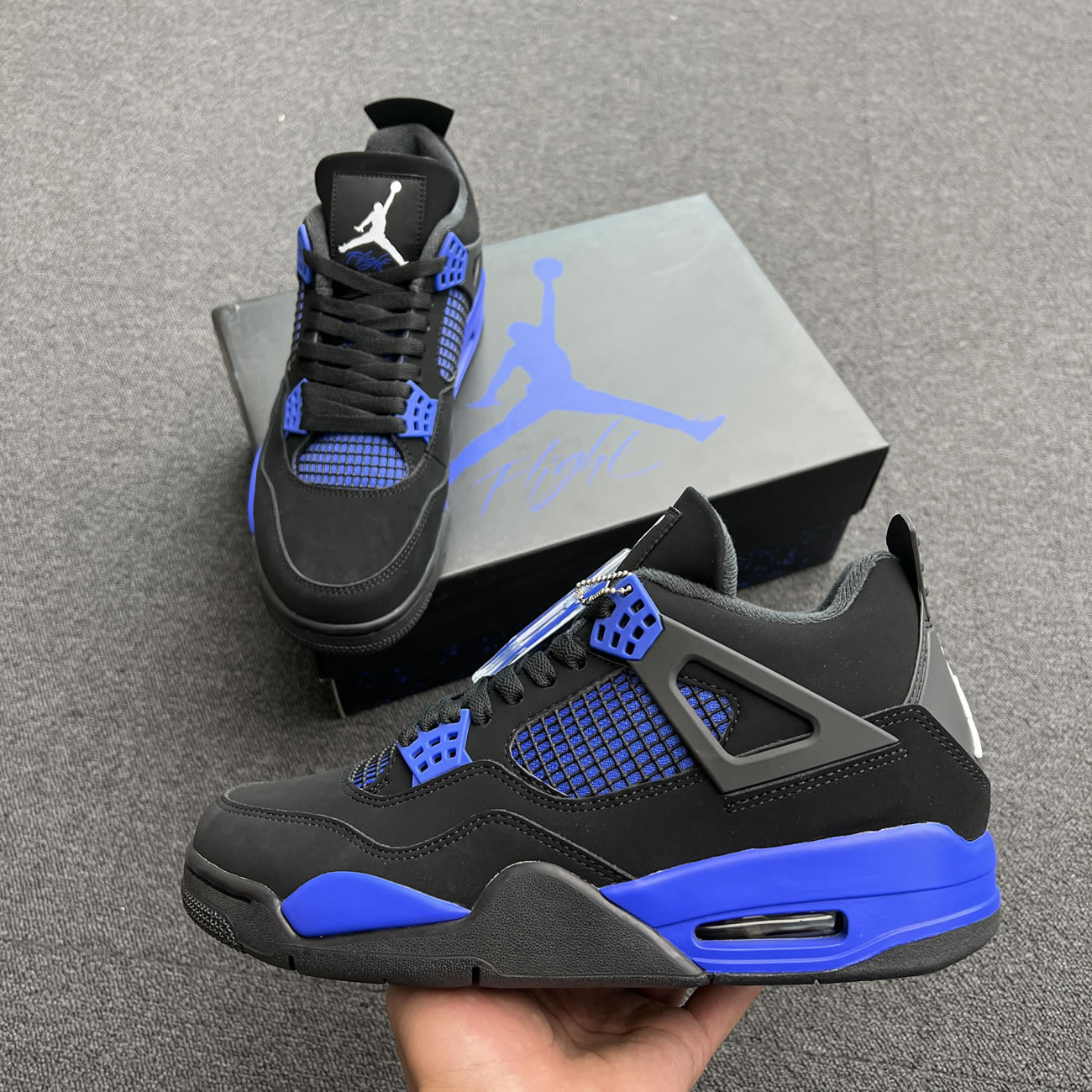 Air Jordan 4 Retro Black Game Royal Ct8527 018 (8) - newkick.cc