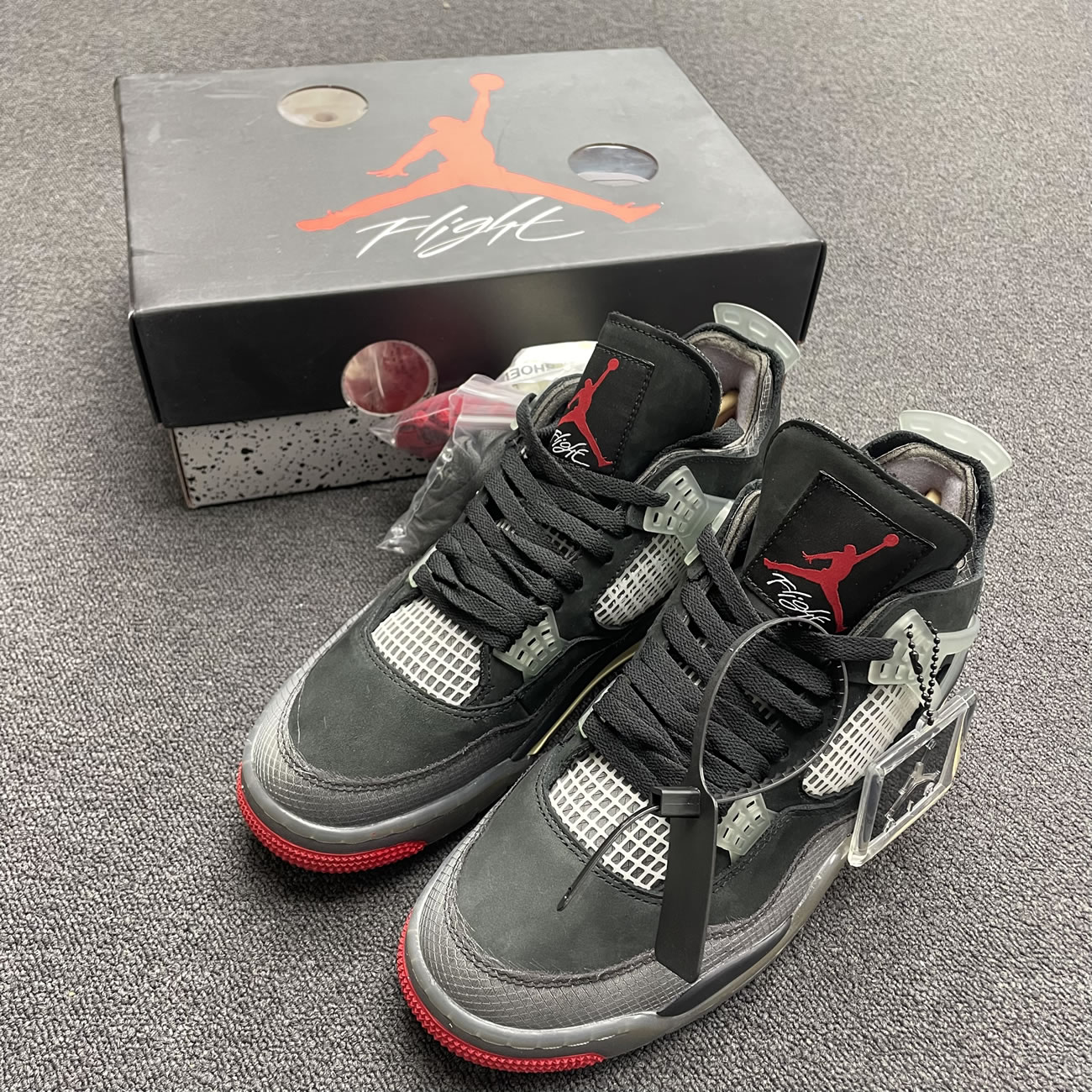 Off White X Air Jordan 4 Bred Black Red Release Date Cv9388 001 (5) - newkick.cc