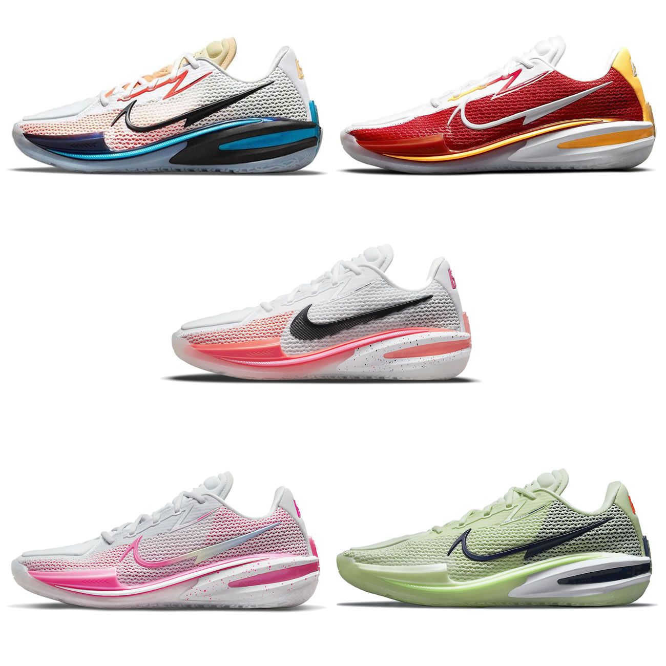 Nike Air Zoom Gt Cut University Red White Yellow (1) - newkick.cc