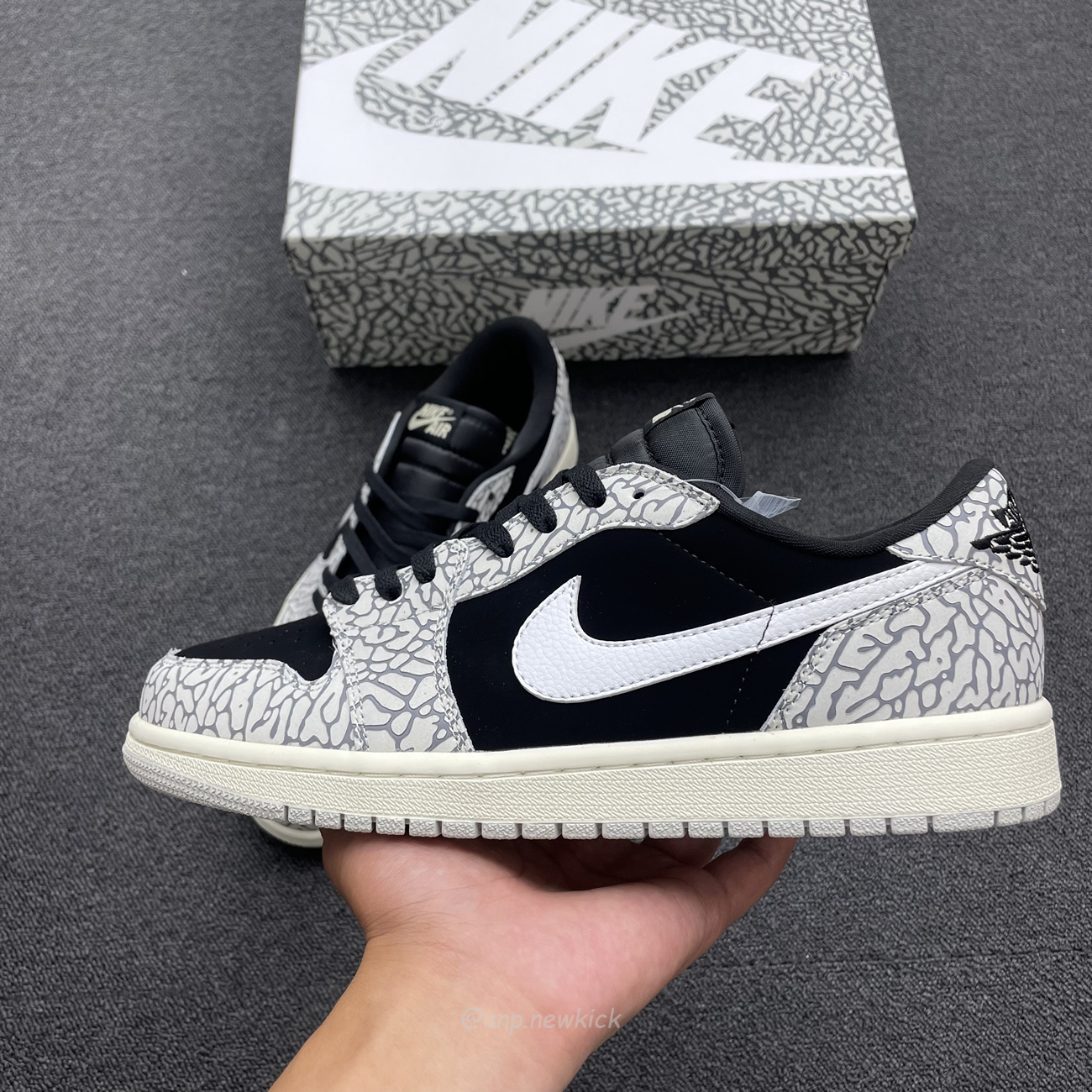 Air Jordan 1 Retro Low Og Black Cement Cz0790 001 (15) - newkick.cc