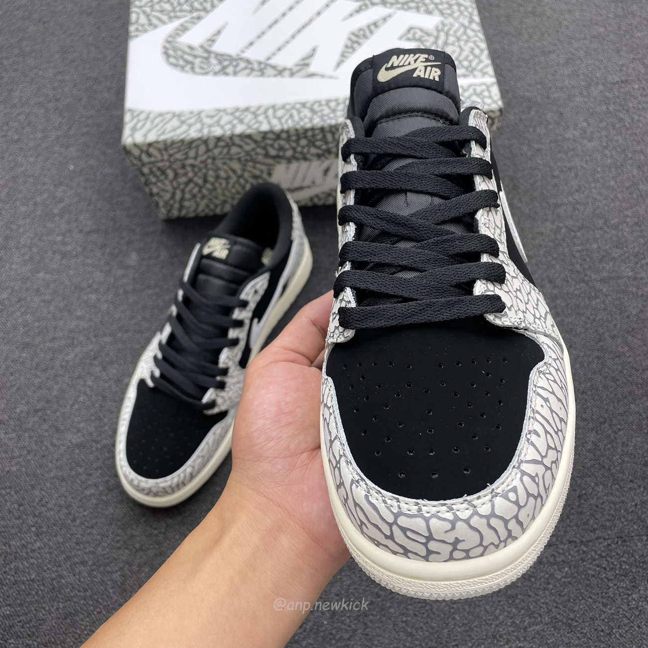 Air Jordan 1 Retro Low Og Black Cement Cz0790 001 (18) - newkick.cc