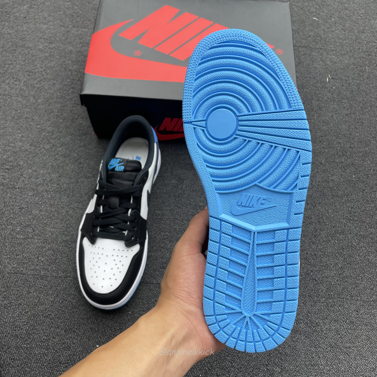 Air Jordan 1 Retro Low Og Black Dark Powder Blue Cz0790 104 (5) - newkick.cc