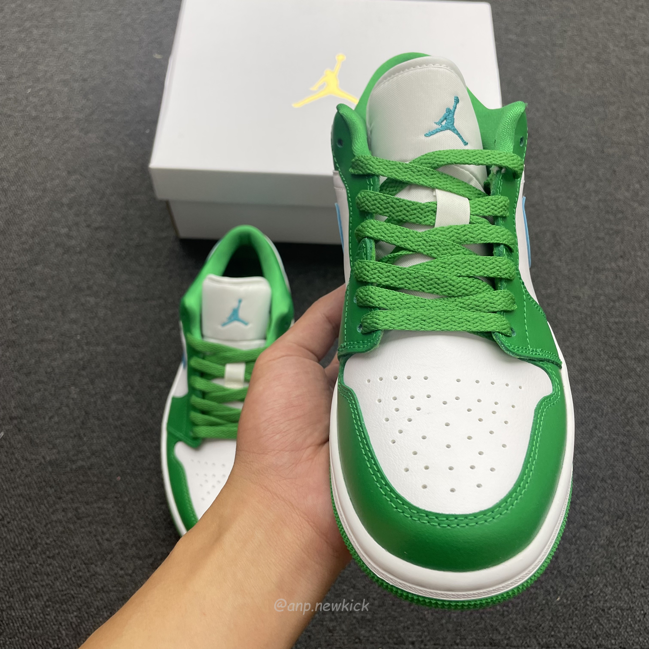 Air Jordan 1 Low Lucky Green Aquatone Dc0774 304 (13) - newkick.cc