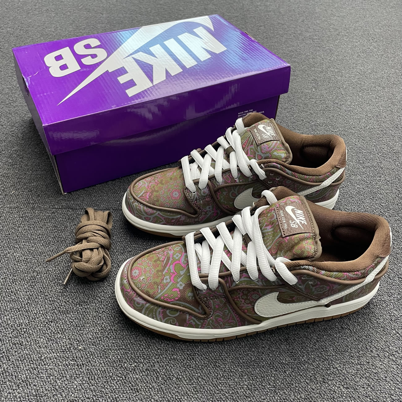 Nike Sb Dunk Low Pro Paisley Brown Dh7534 200 (7) - newkick.cc