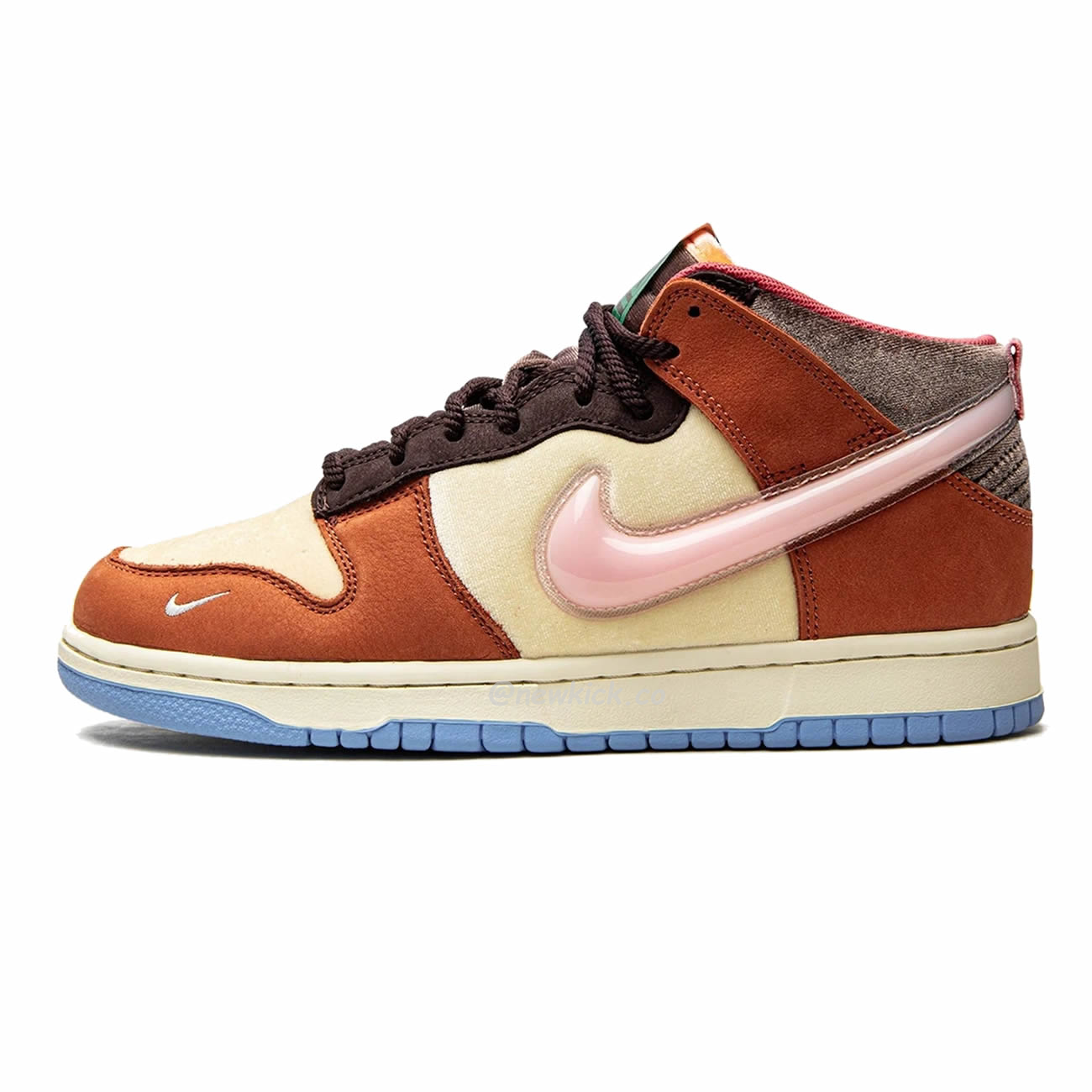 Nike Dunk Mid Social Status Free Lunch Chocolate Milk Dj1173 700 (1) - newkick.cc