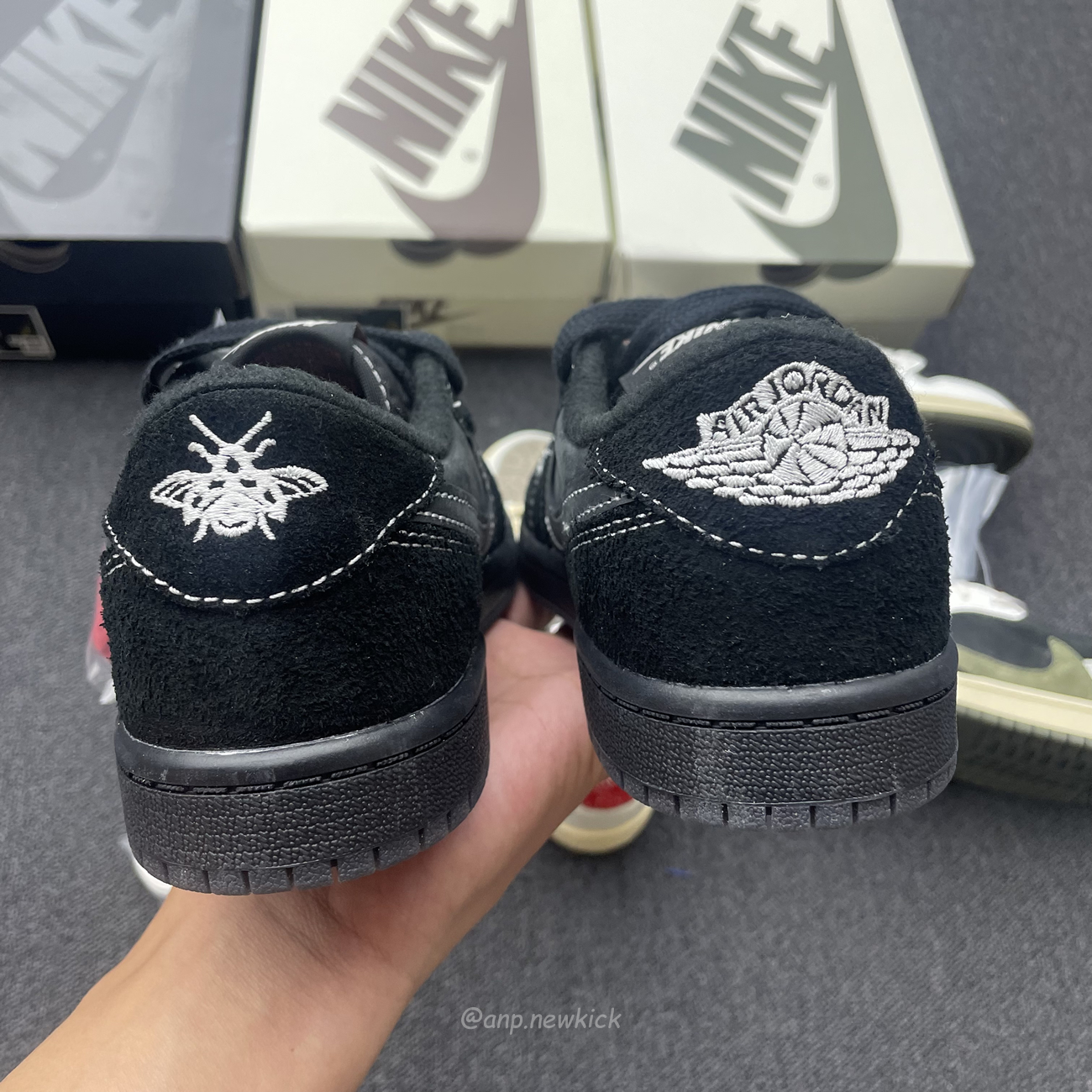 Air Jordan 1 Retro Low Og Sp Travis Scott Black Phantom Scott Olive Scott Reverse Mocha Ps (5) - newkick.cc