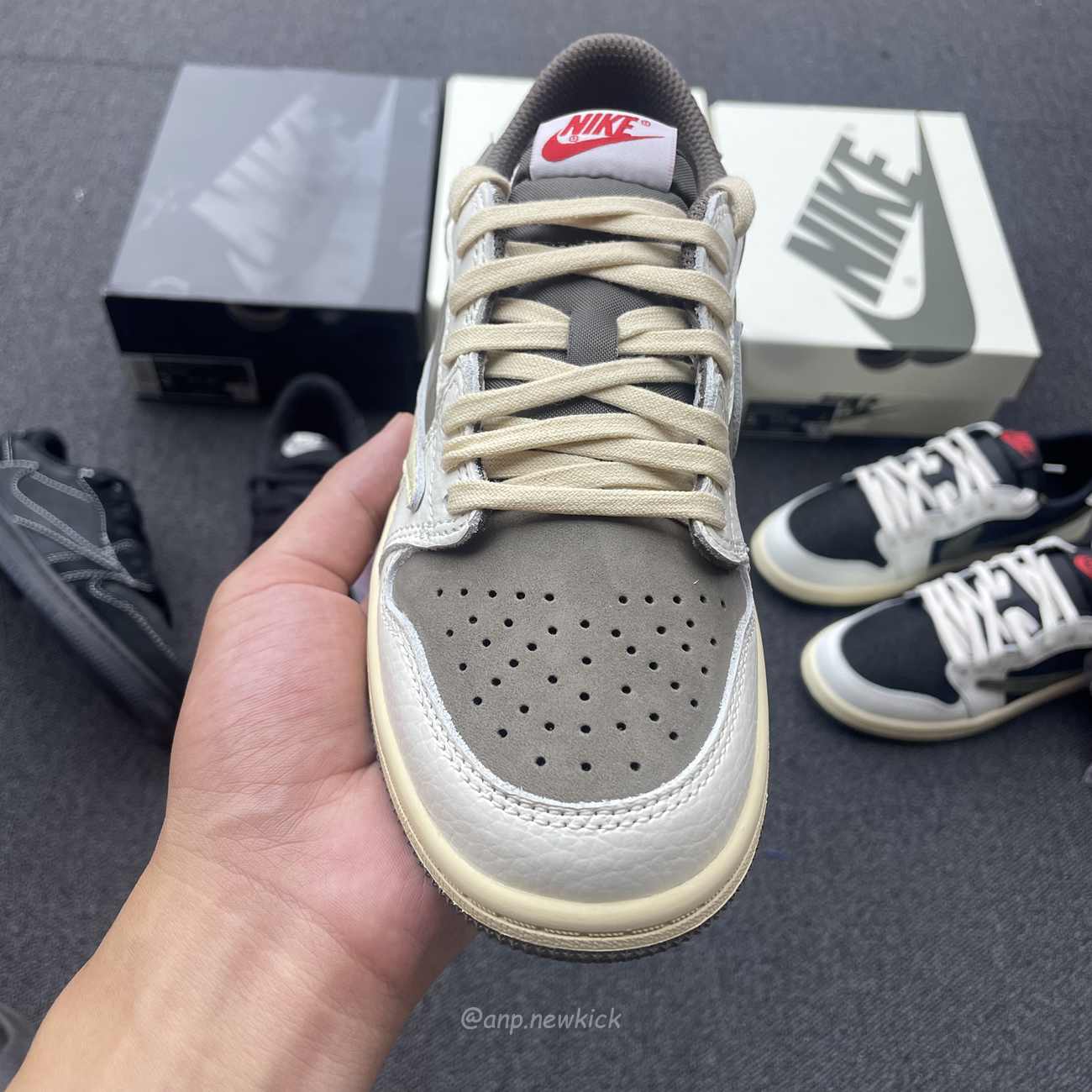 Air Jordan 1 Retro Low Og Sp Travis Scott Black Phantom Scott Olive Scott Reverse Mocha Ps (7) - newkick.cc