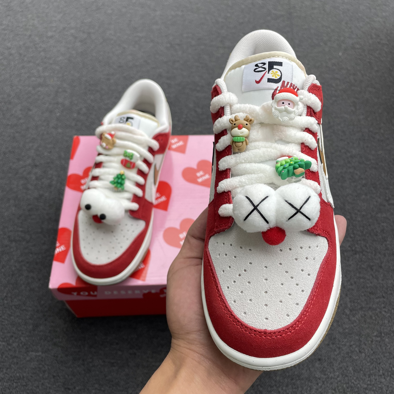 Nike Sb Dunk Low 85 Christmas Red White Brown Do9457 112 (11) - newkick.cc