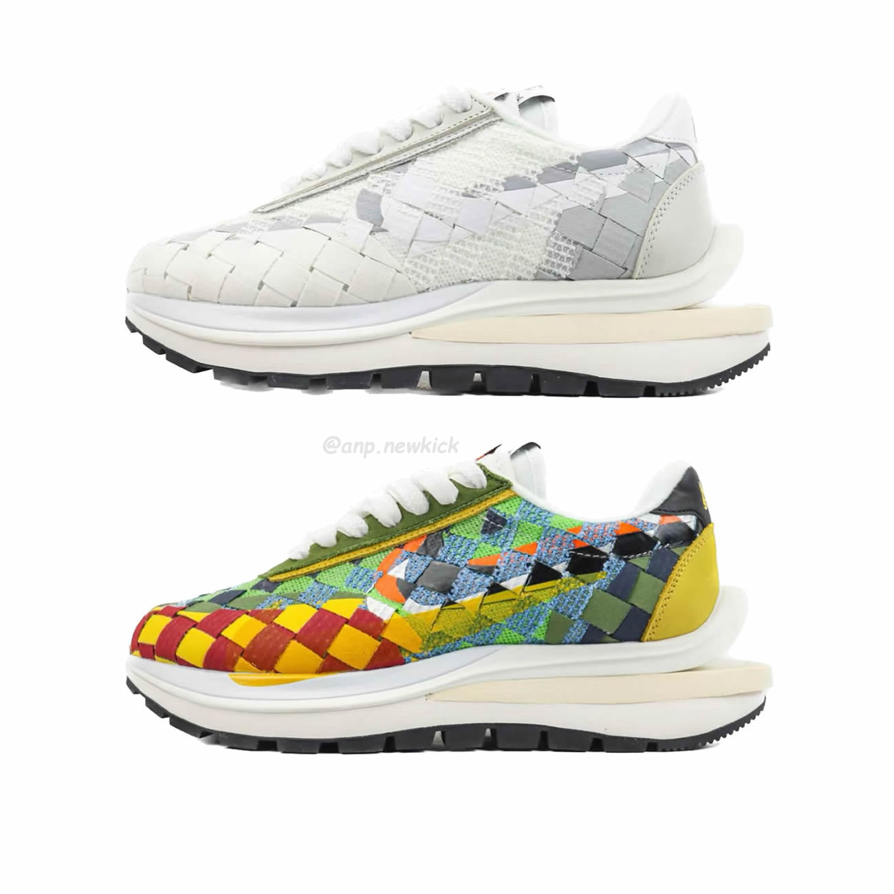 Sacai X Nike Waffe Woven White Green Gusto Dr5209 300 Dr5209 100 (1) - newkick.cc