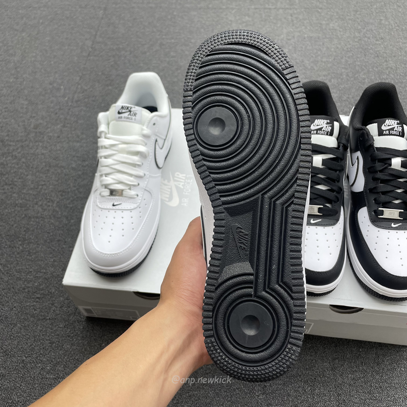 Nike Air Force 1 07 Low White Black Outline Swoosh White Swoosh Panda Dv0788 103 Dv0788 001 (2) - newkick.cc