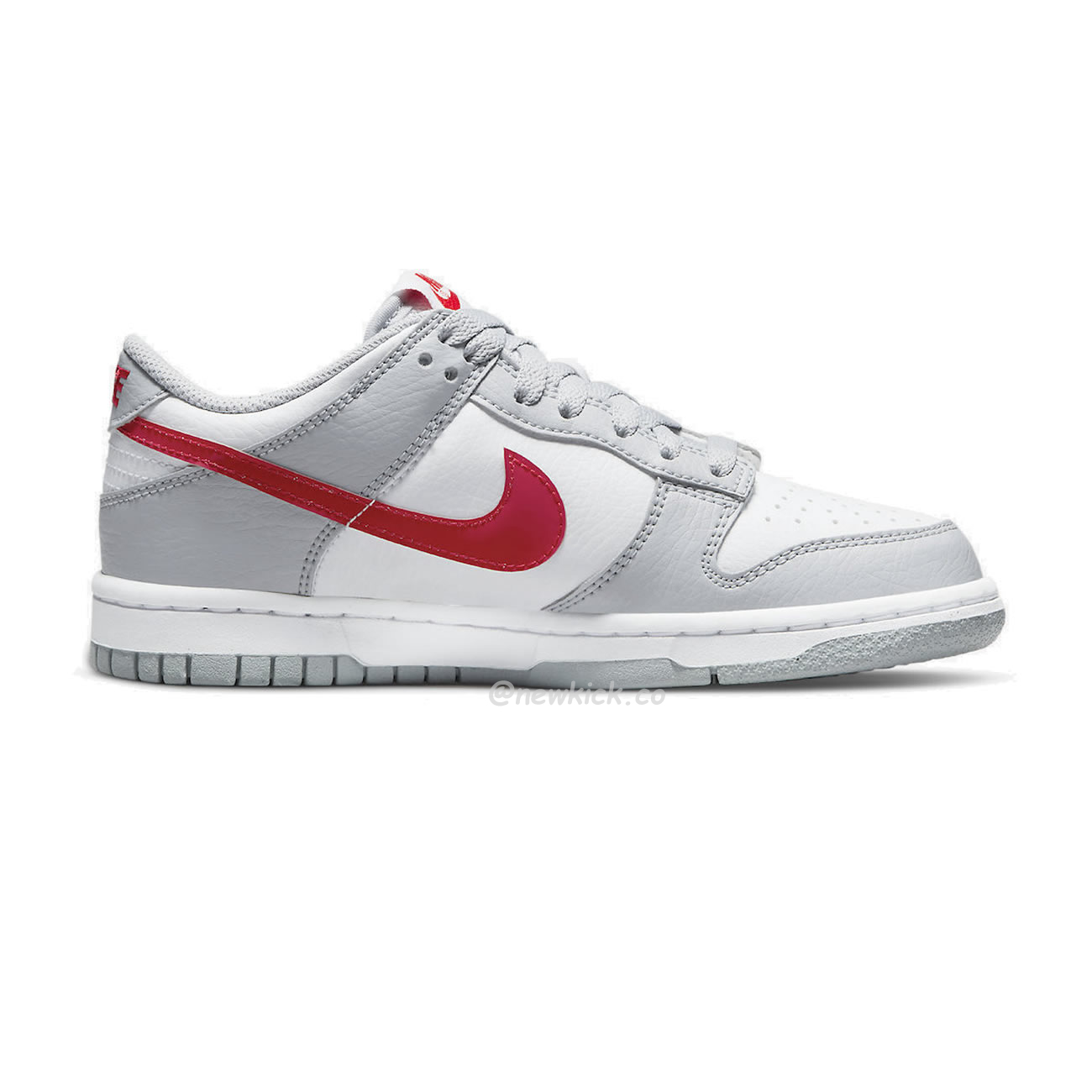 Nike Dunk Low White Wolf Grey University Red Gs Dv7149 001 (3) - newkick.cc