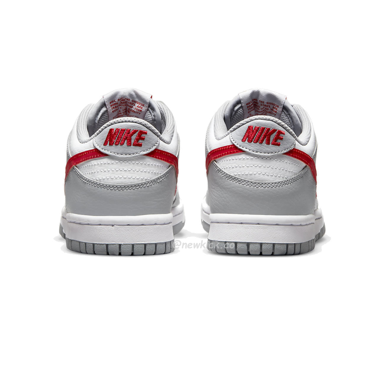 Nike Dunk Low White Wolf Grey University Red Gs Dv7149 001 (6) - newkick.cc