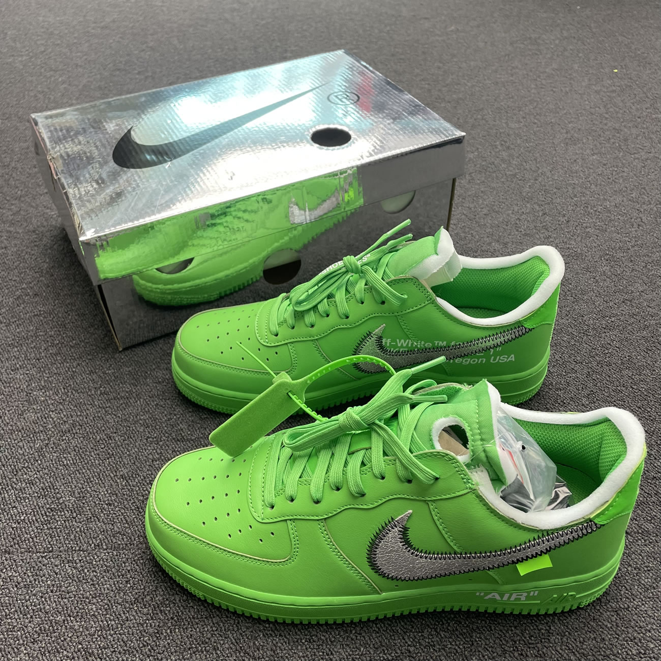 Off White Nike Air Force 1 Low Light Green (45) - newkick.cc