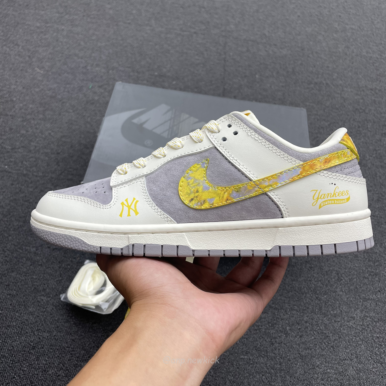 Nike Sb Dunk Low Mlb Off White Yellow Dark Grey Fc1688 117 (3) - newkick.cc