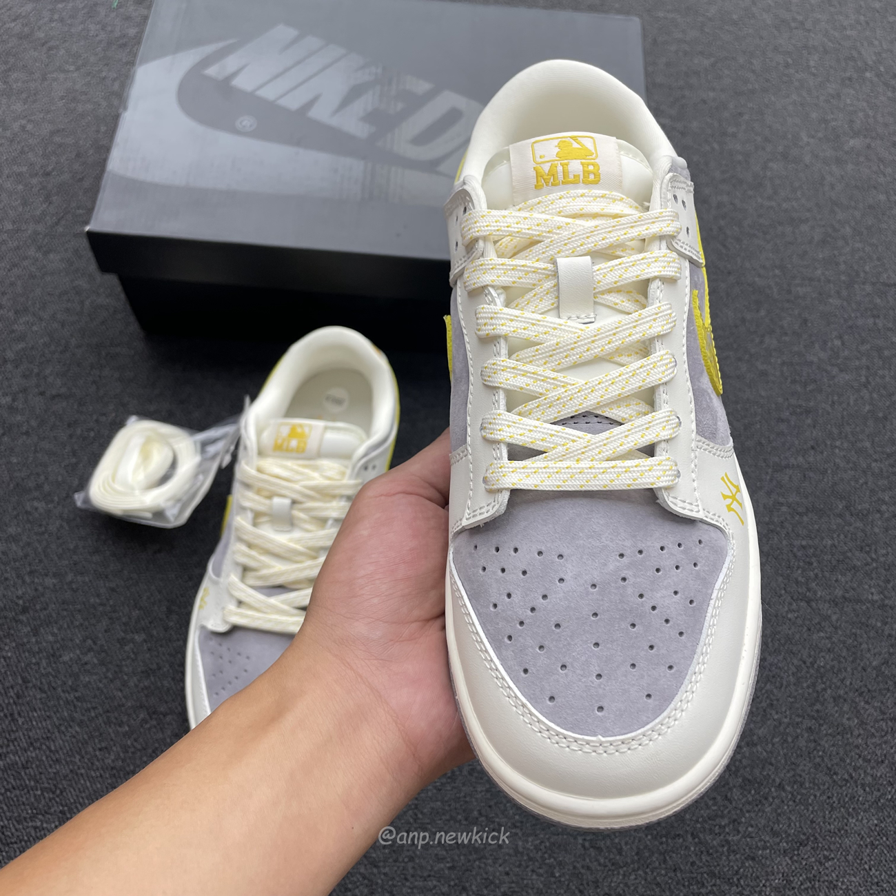 Nike Sb Dunk Low Mlb Off White Yellow Dark Grey Fc1688 117 (7) - newkick.cc