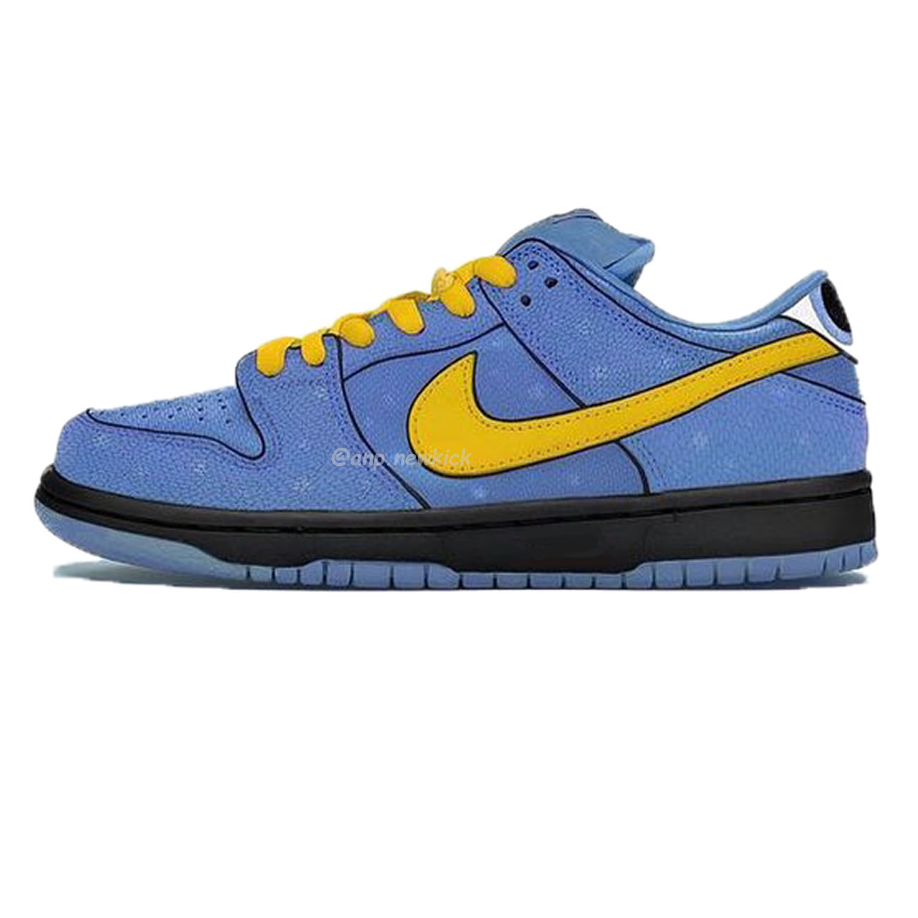 Nike Sb Dunk Low X The Powerpuff Girls On Feet Look At Bubbles Fz8320 400 (2) - newkick.cc