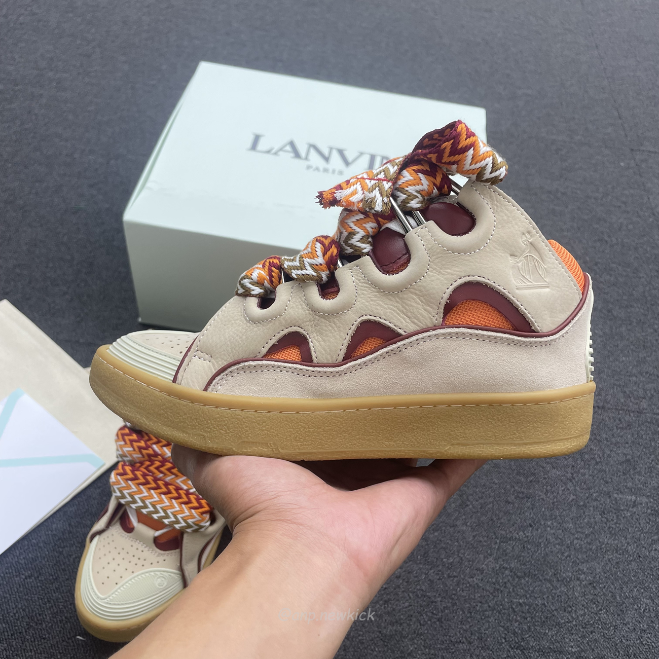 Lanvin Curb Sneakers Fmskrk11dragb518 (2) - newkick.cc