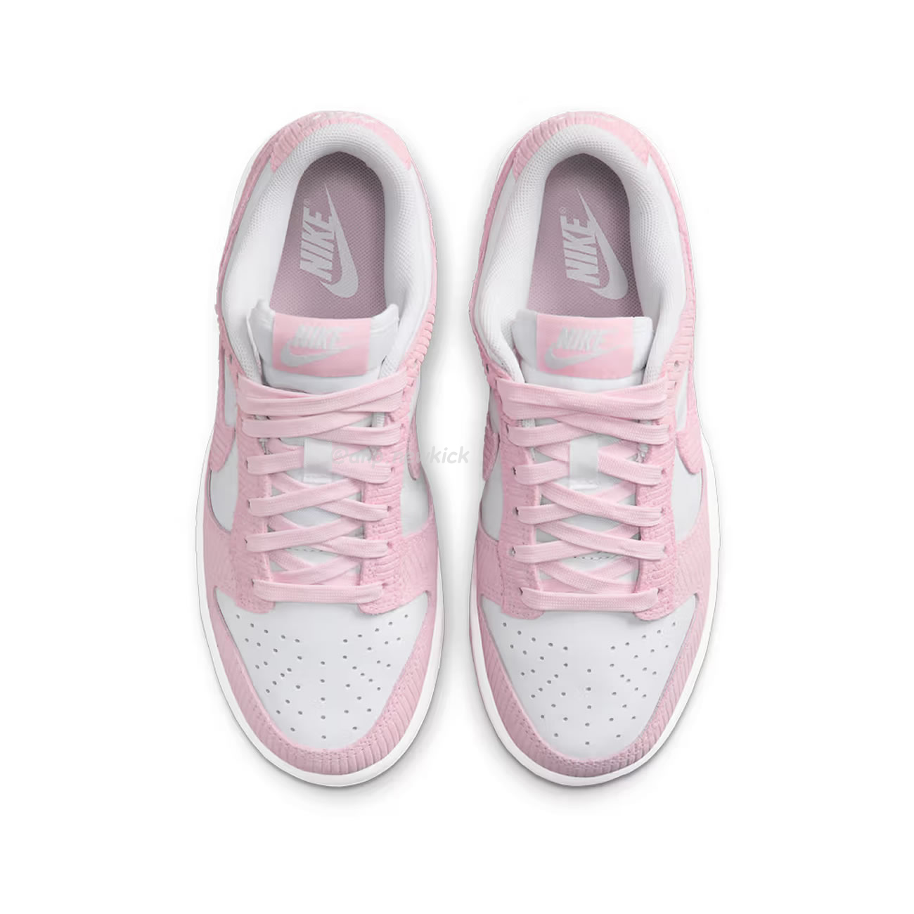 Nike Dunk Low Pink Corduroy Fn7167 100 (2) - newkick.cc