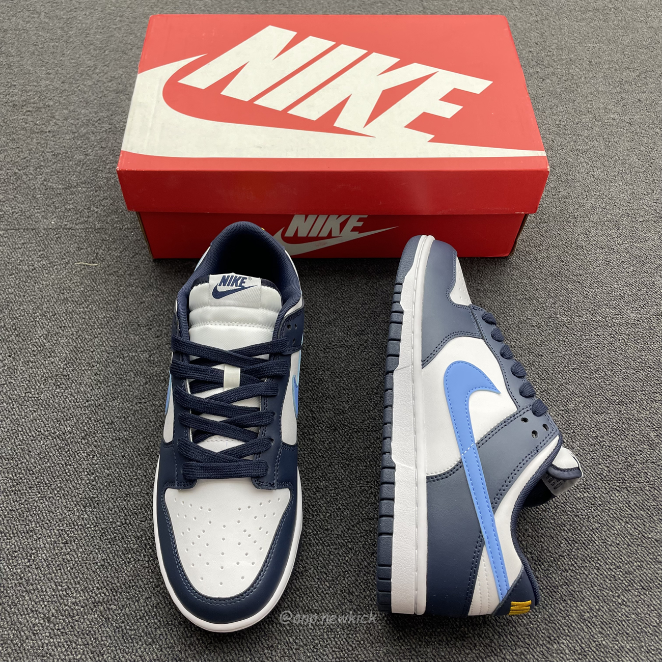 Nike Dunk Low Midnight Navy University Blue Fn7800 400 (12) - newkick.cc