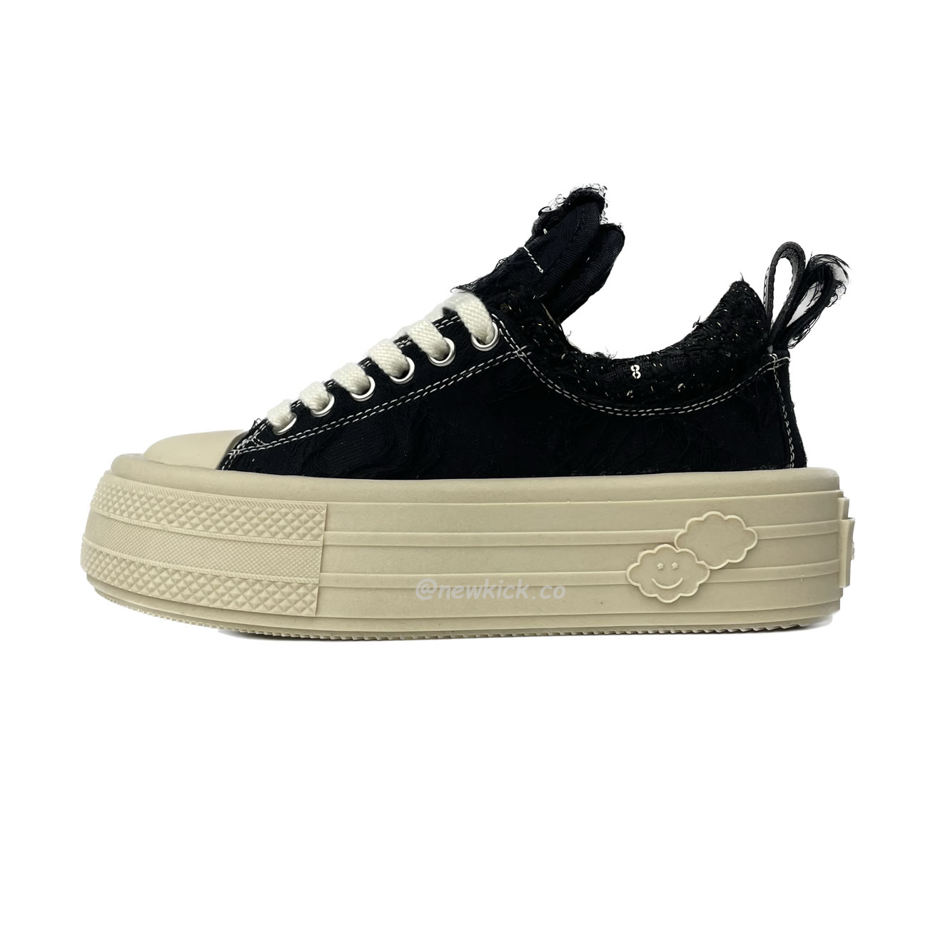 Foreshadow Double Uni Black Platform Sneaker (1) - newkick.cc