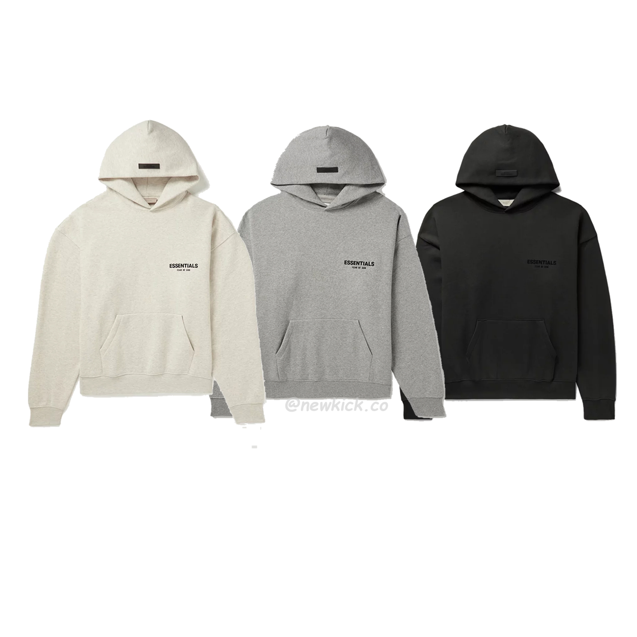 Fear Of God Essentials Core Collection Kids Pullover Hoodie Dark Heather Oatmeal (1) - newkick.cc