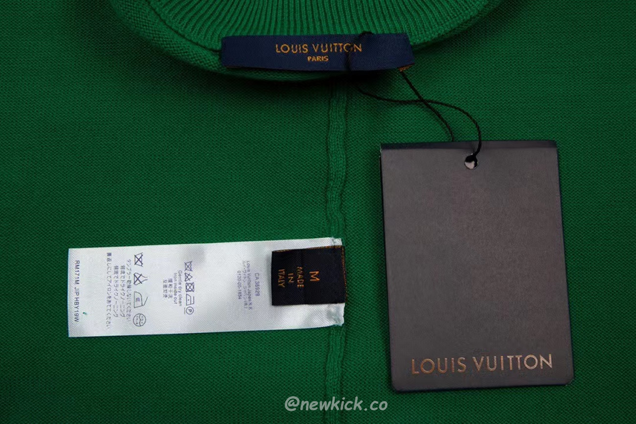 Louis Vuitton Everyday Lv Crewneck Green Black White (16) - newkick.cc