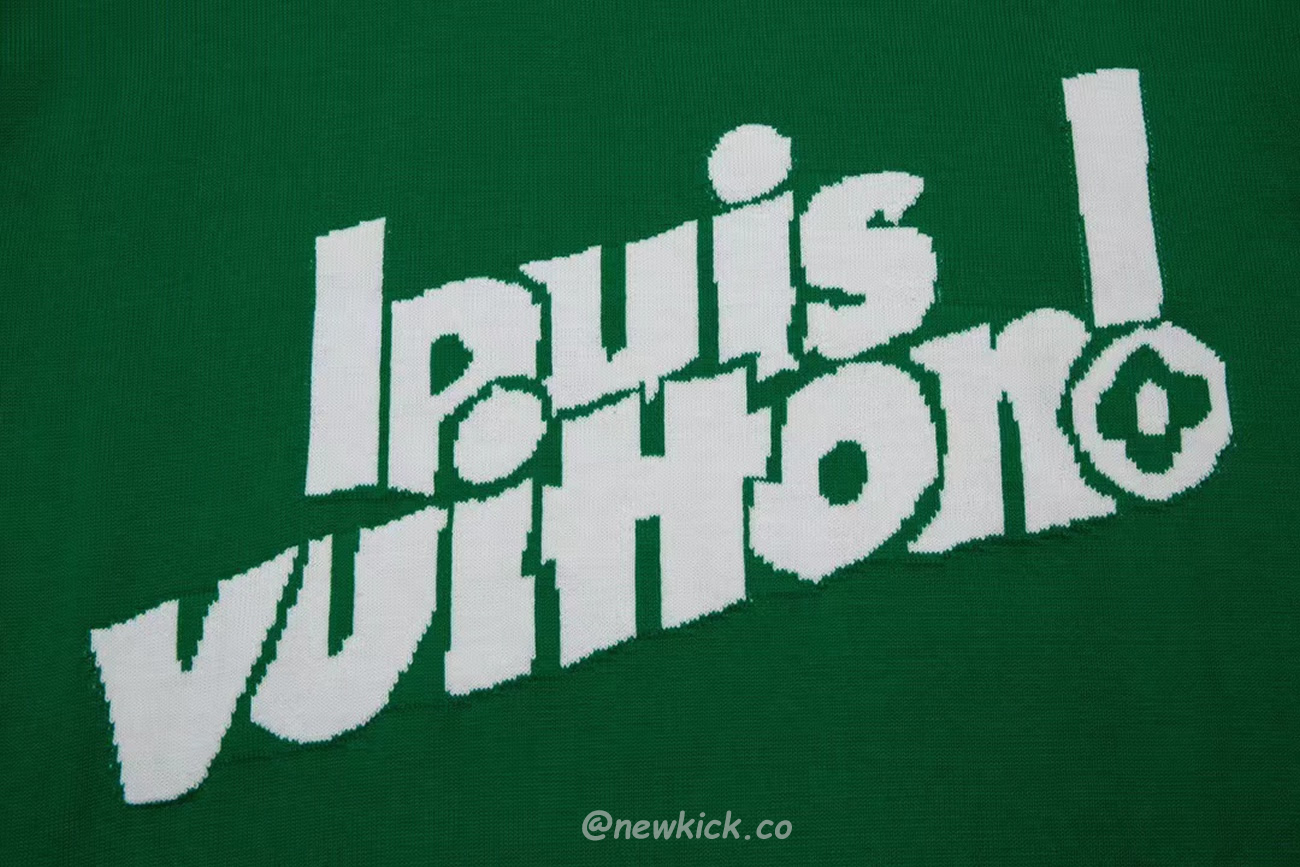 Louis Vuitton Everyday Lv Crewneck Green Black White (17) - newkick.cc