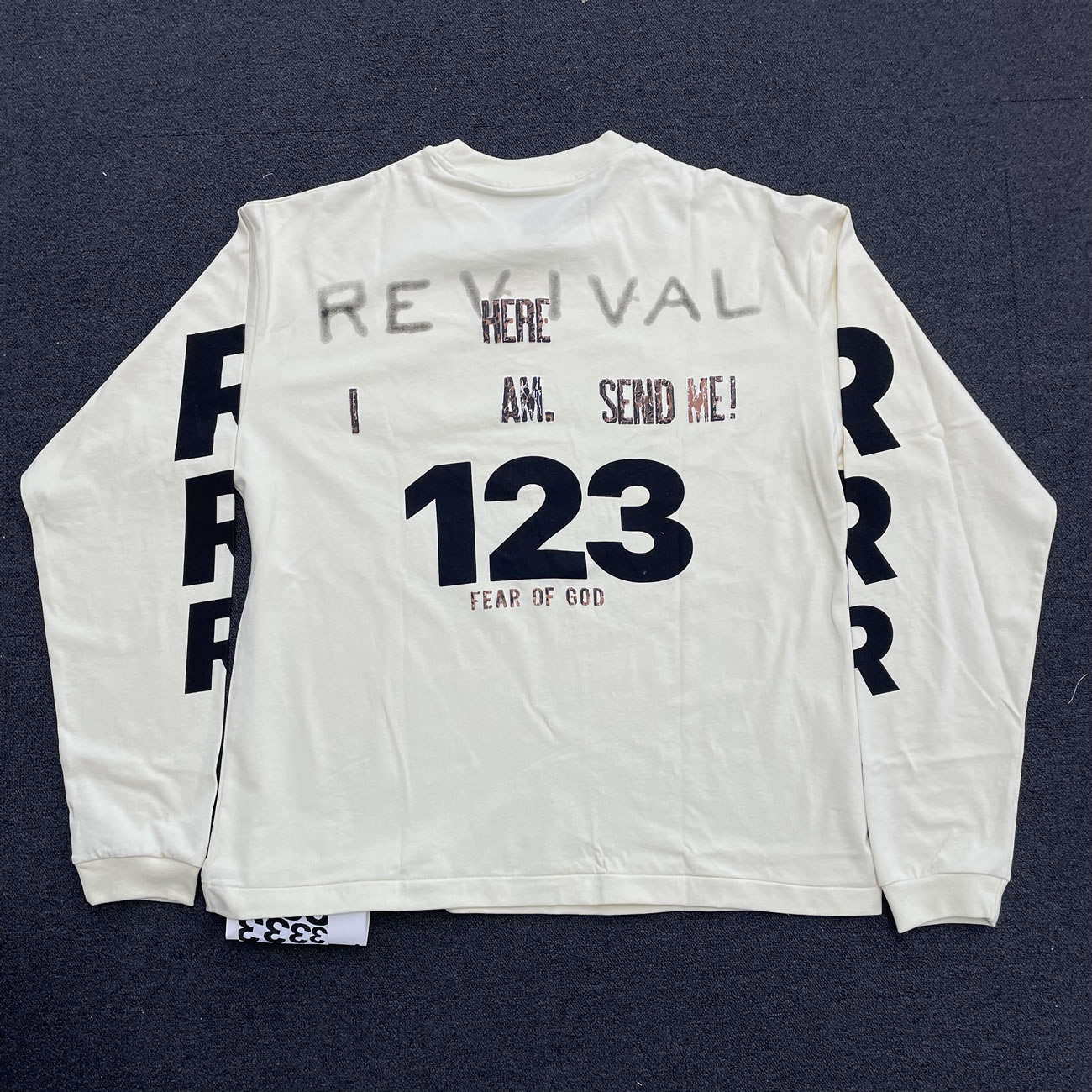 Fear Of God X Rrr123 Revival Ls T Shirt Ivory Fw22 (2) - newkick.cc