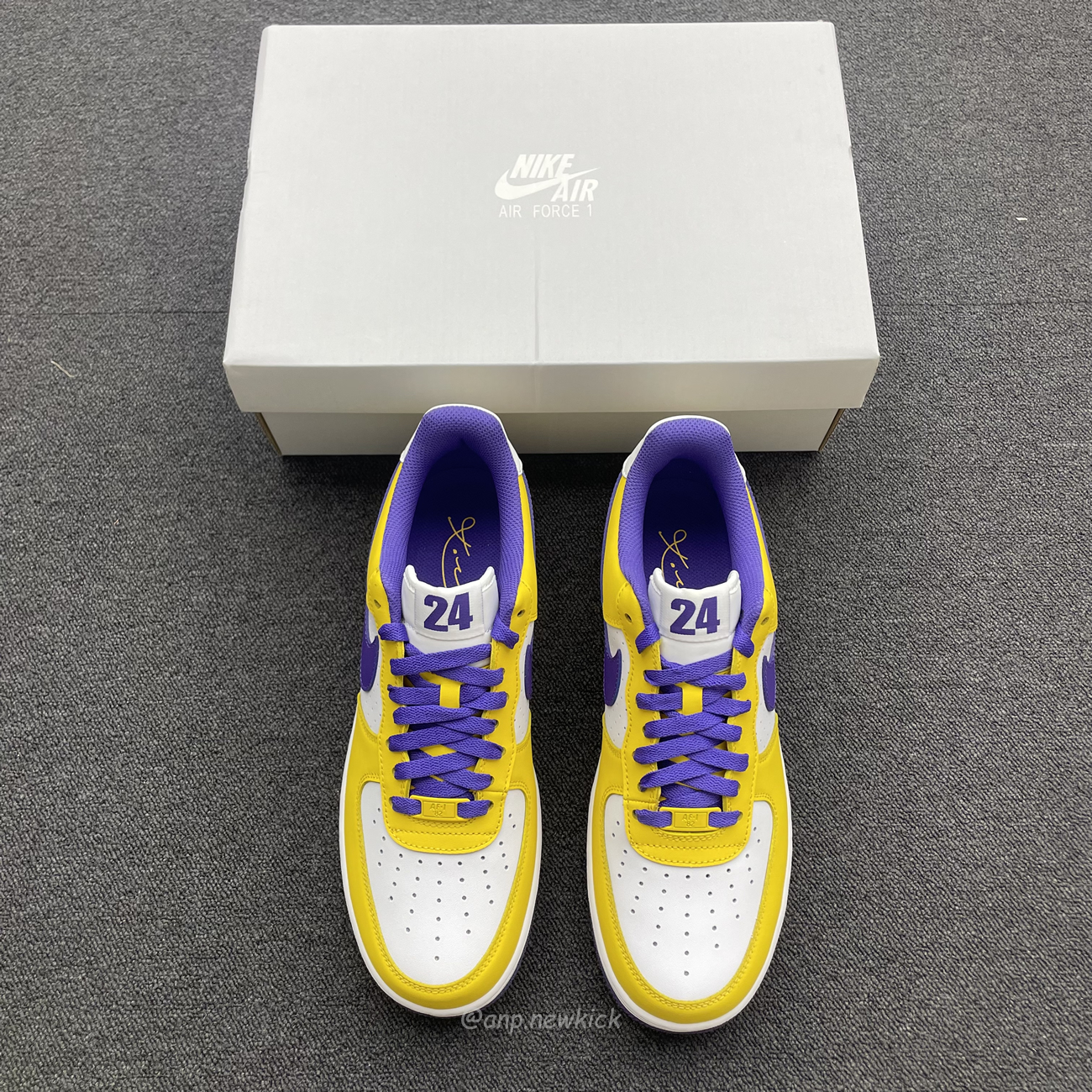 Kobe Bryant X Nike Air Force 1 Low Purple Gold Color (2) - newkick.cc