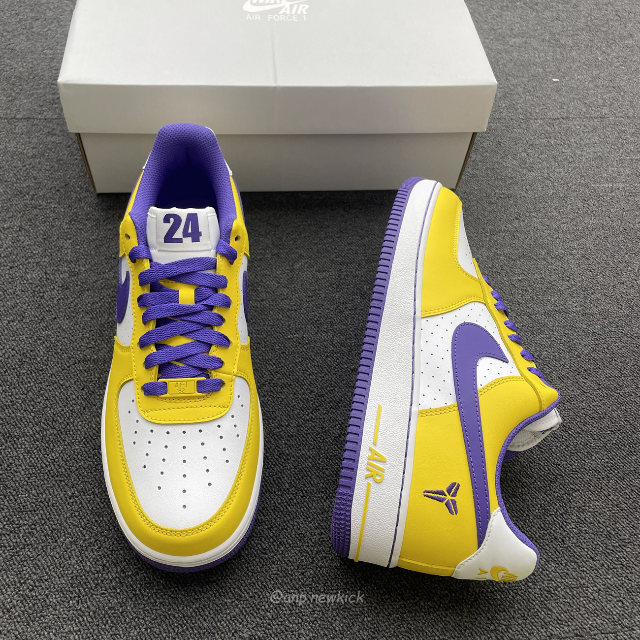 Kobe Bryant X Nike Air Force 1 Low Purple Gold Color (3) - newkick.cc