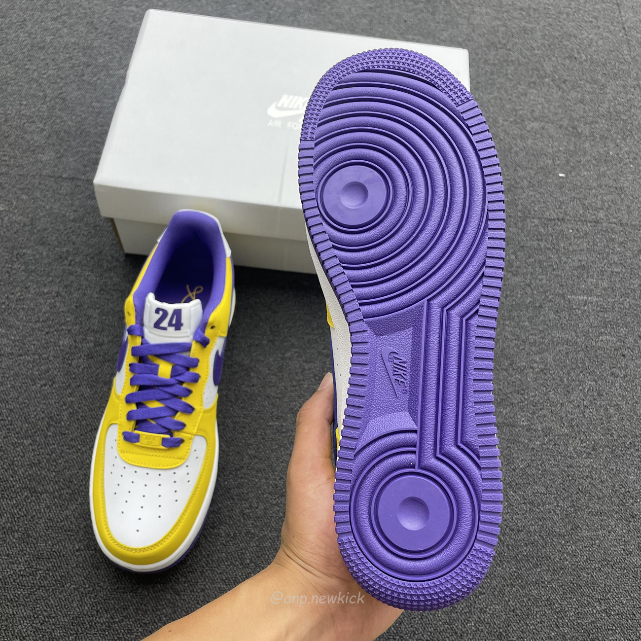 Kobe Bryant X Nike Air Force 1 Low Purple Gold Color (4) - newkick.cc