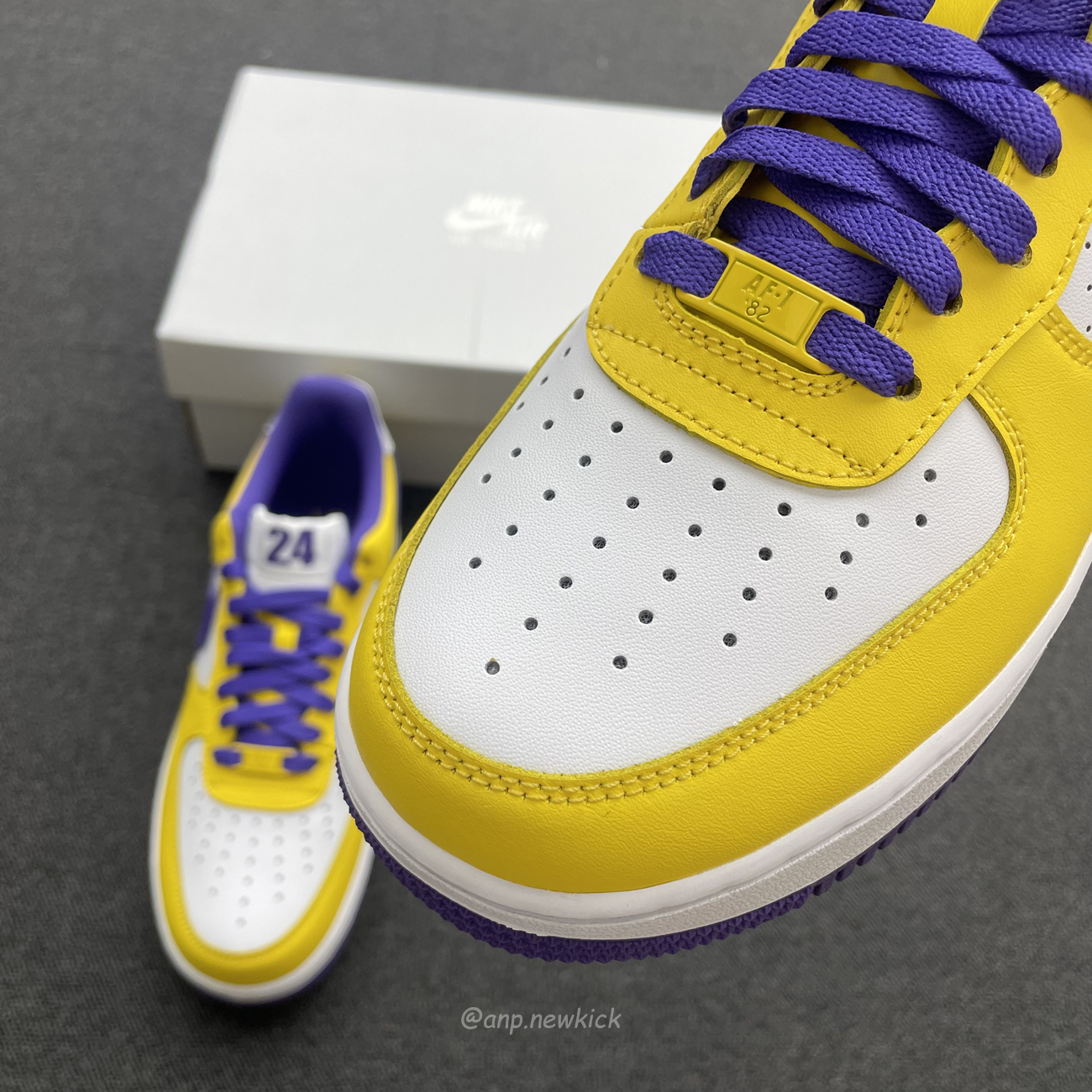 Kobe Bryant X Nike Air Force 1 Low Purple Gold Color (5) - newkick.cc