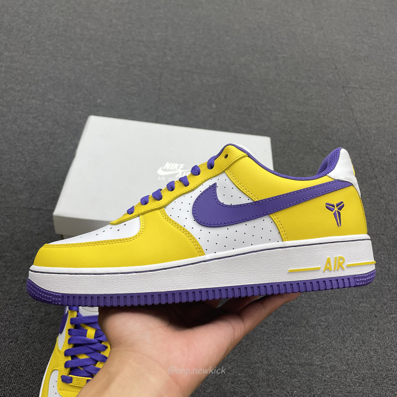 Kobe Bryant X Nike Air Force 1 Low Purple Gold Color (6) - newkick.cc