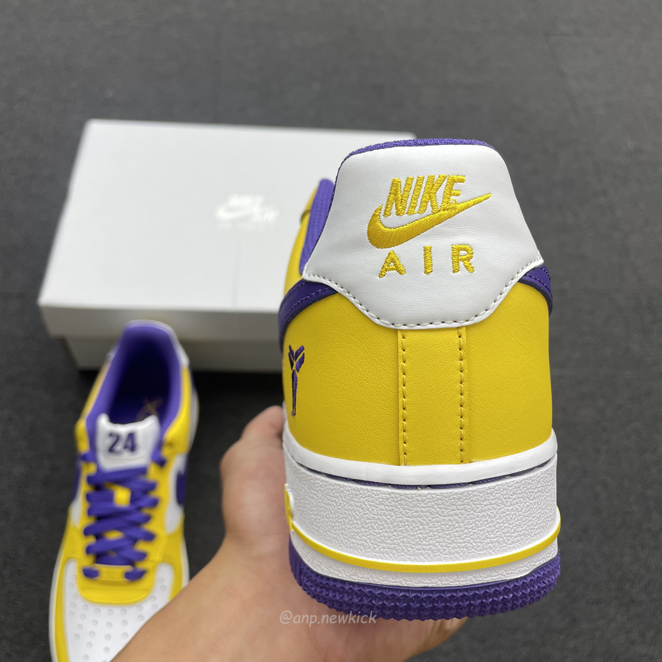 Kobe Bryant X Nike Air Force 1 Low Purple Gold Color (8) - newkick.cc