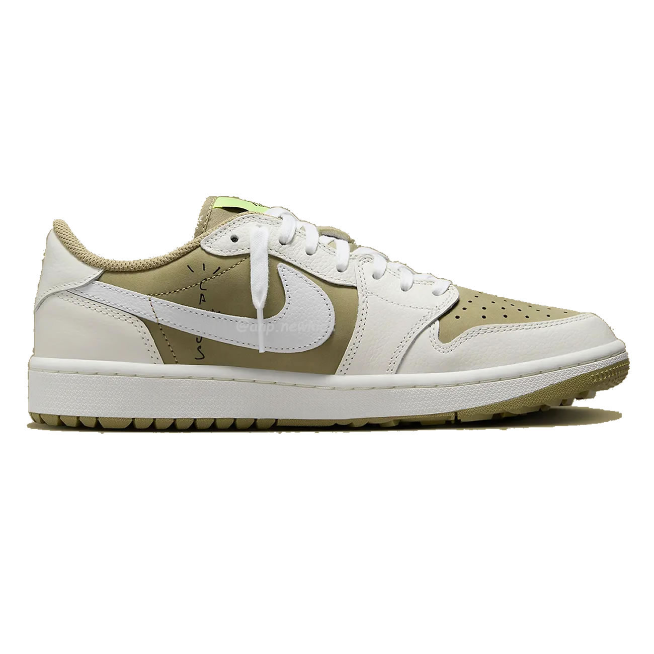 Air Jordan 1 Retro Low Golf Travis Scott Neutral Olive Fz3124 200 (20) - newkick.cc