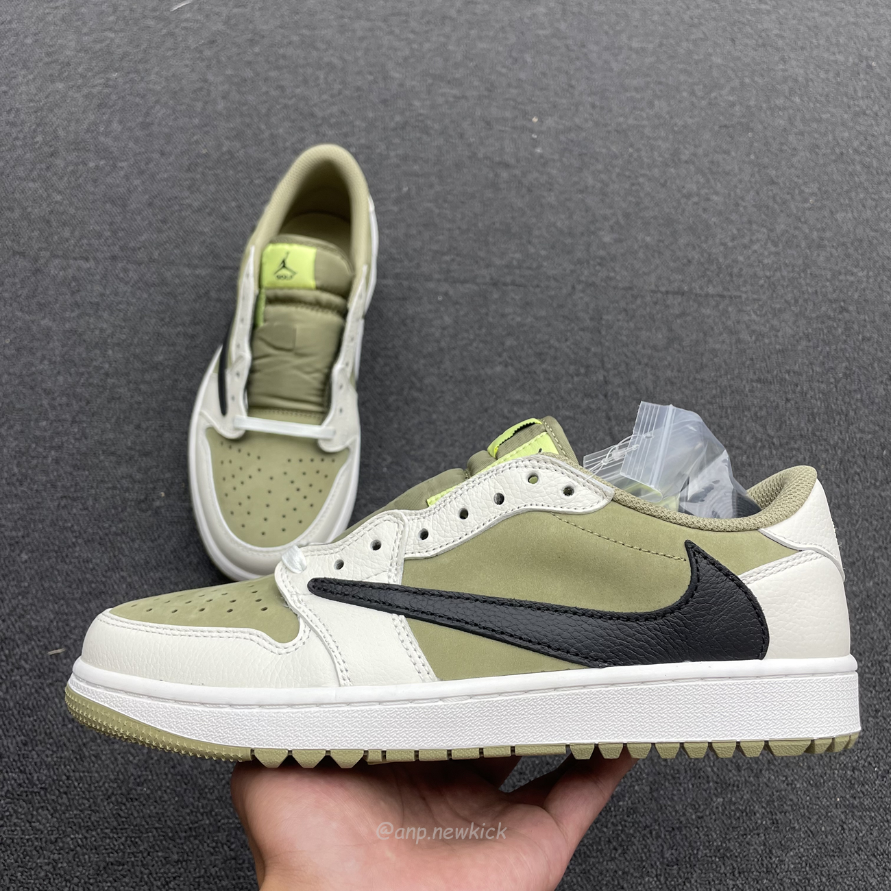 Air Jordan 1 Retro Low Golf Travis Scott Neutral Olive Fz3124 200 (3) - newkick.cc