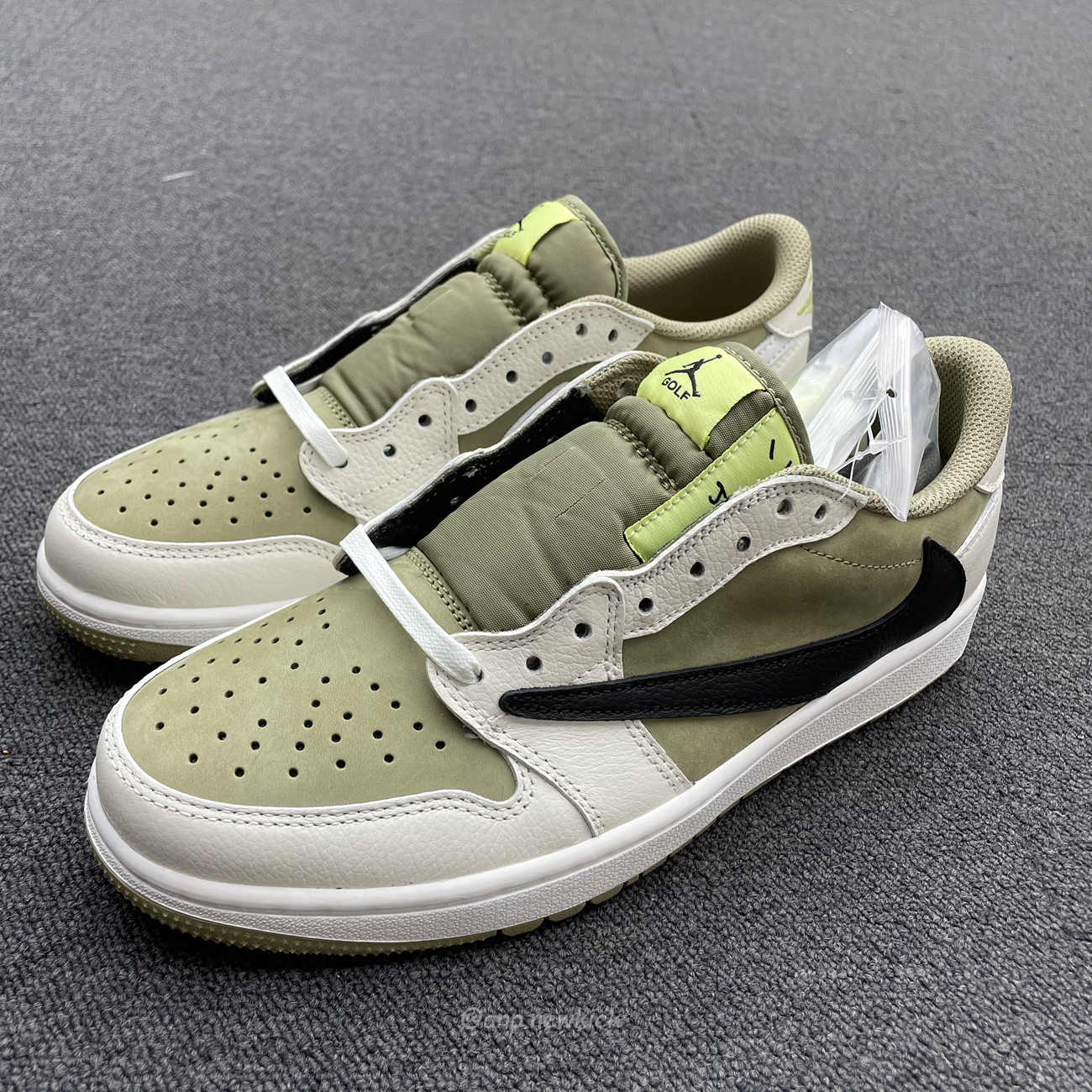 Air Jordan 1 Retro Low Golf Travis Scott Neutral Olive Fz3124 200 (4) - newkick.cc