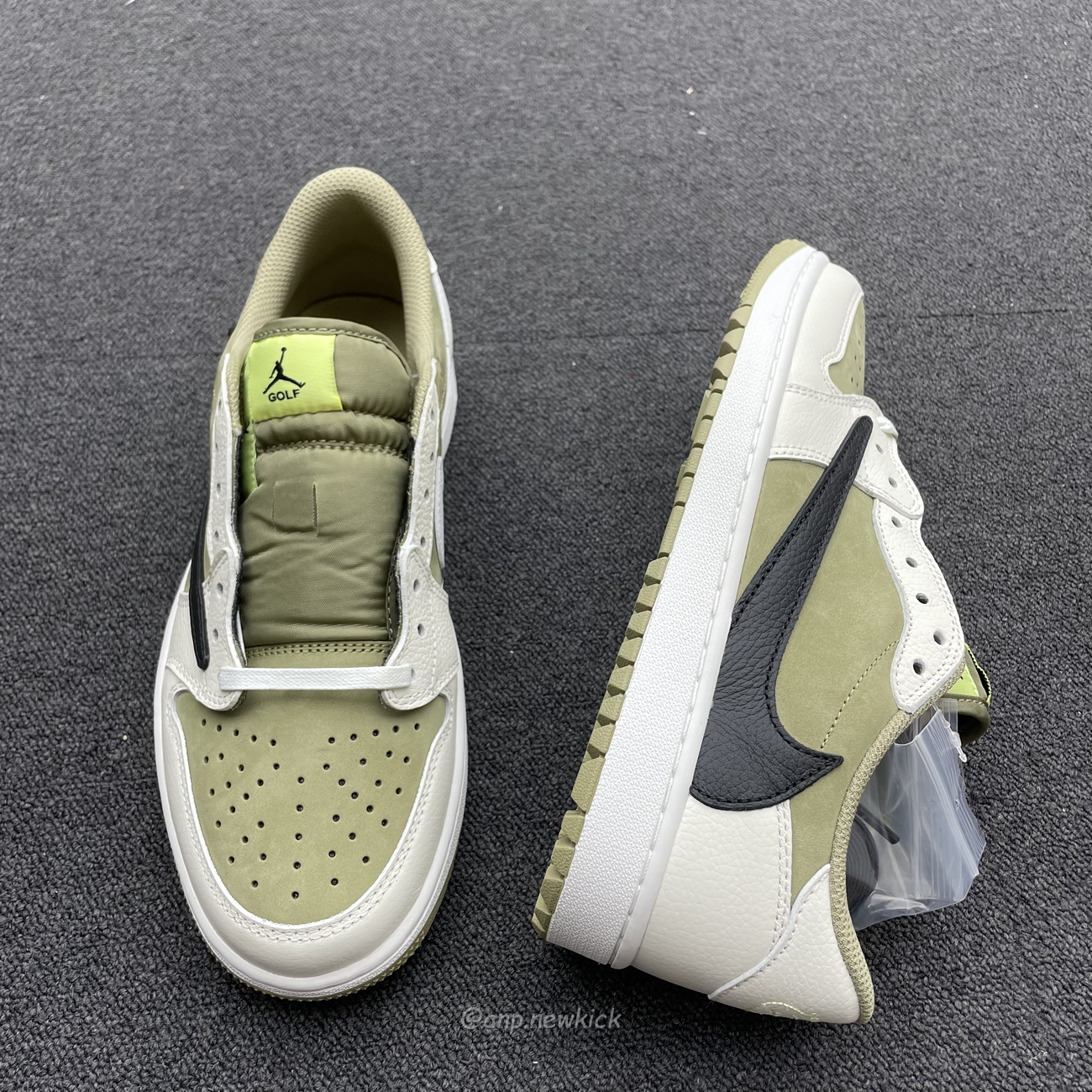 Air Jordan 1 Retro Low Golf Travis Scott Neutral Olive Fz3124 200 (5) - newkick.cc