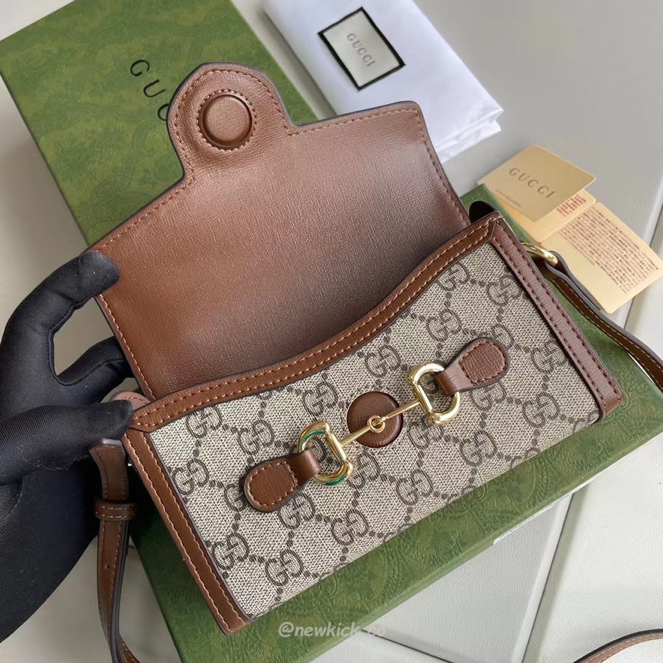 Gucci Horsebit 1955 Mini Handbag 699296 92tcg 8563 (8) - newkick.cc