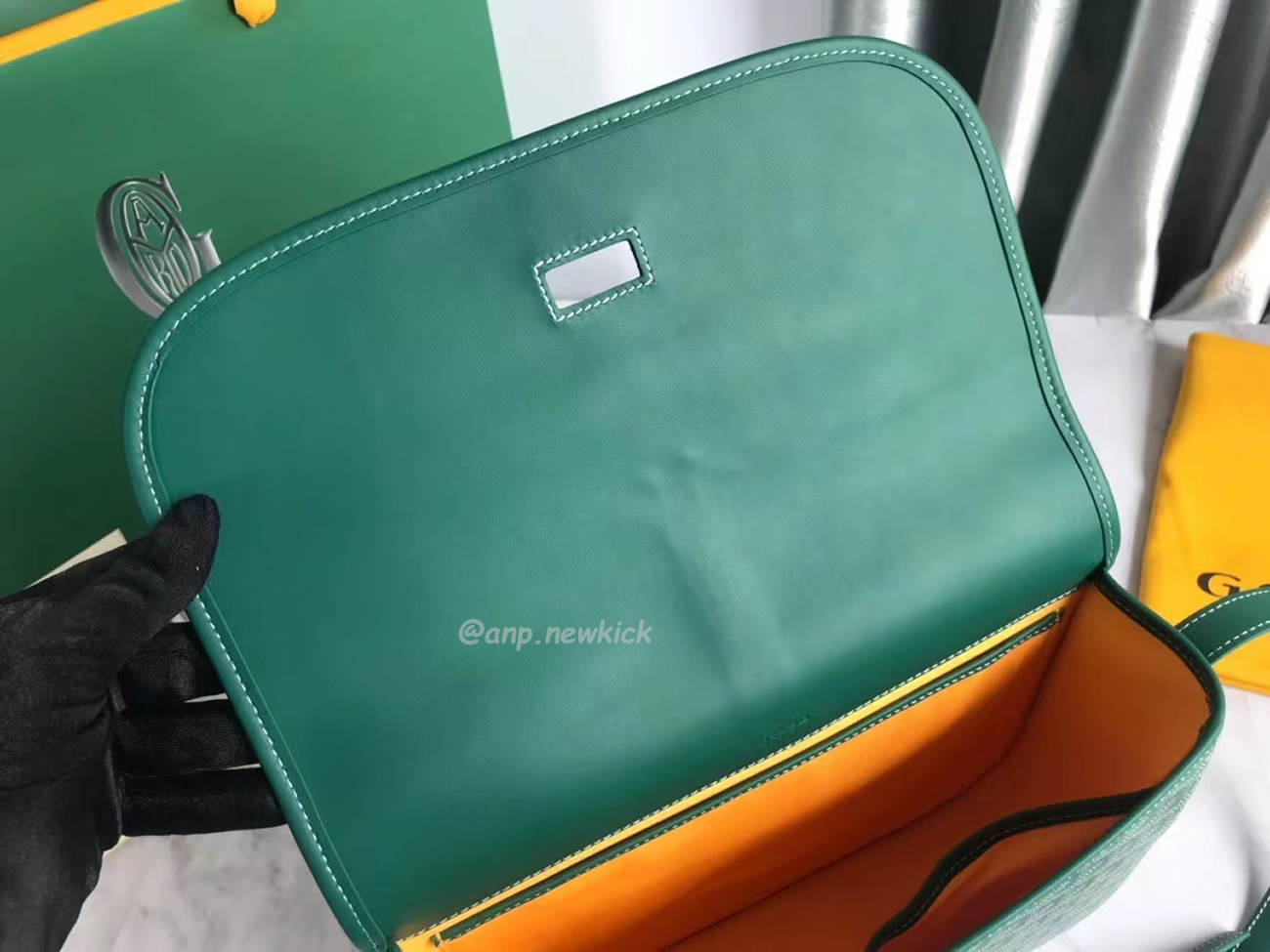 Goyard Belvedere Pm Green Red Sky Blue Black Yellow (17) - newkick.cc