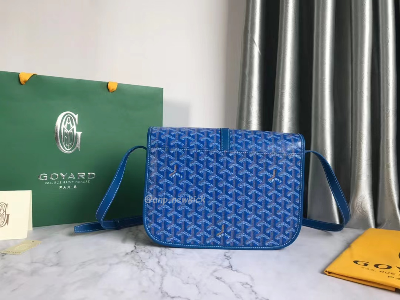 Goyard Belvedere Pm Green Red Sky Blue Black Yellow (21) - newkick.cc